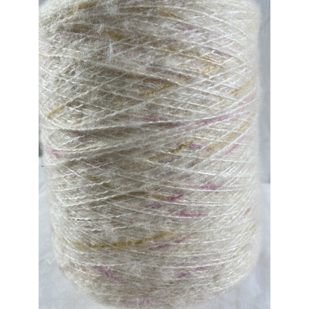 Cone Yarn Spool Yarn Cream 670g Net Weight #884